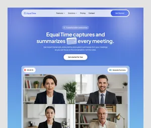 Hero design for Equal time 