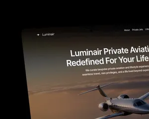 Hero Design for Private Jet Aviation