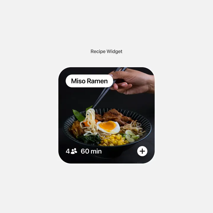 Recipe Widget