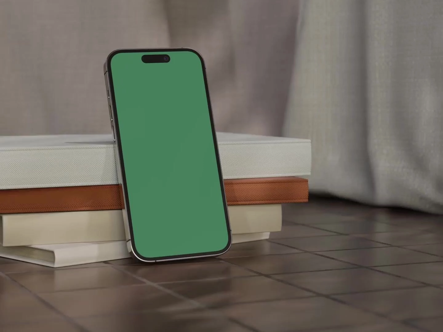 (TERRACOTTA) iPhone 14 - Animated mockup