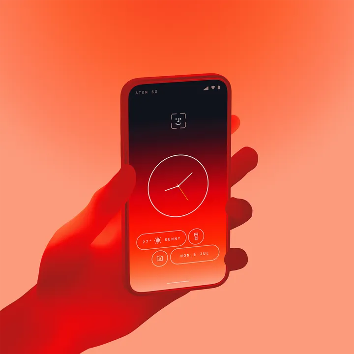 Mobile Lockscreen + 3D Mockup