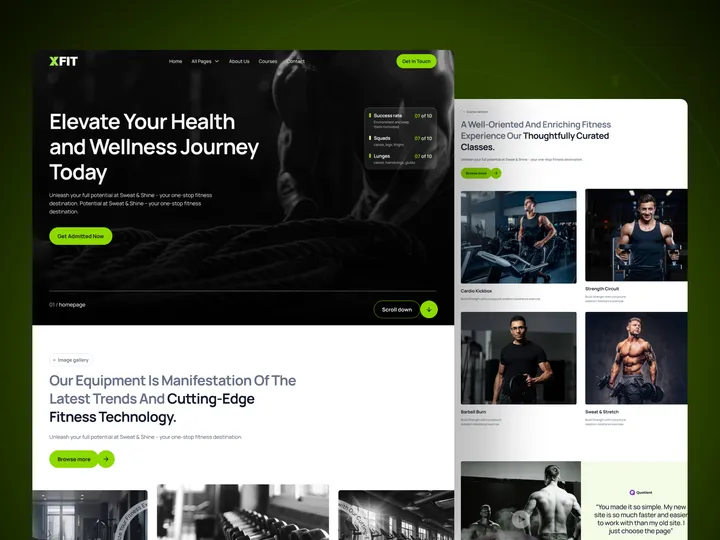 X-Fitness–Professional Gym Website Template