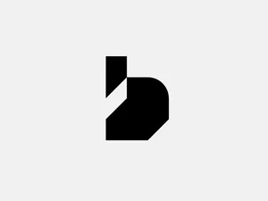 Geometric B Letter Logo Design Pixasquare