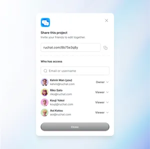 💬 Share Modal