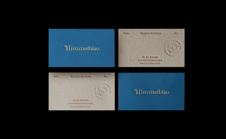 Himmelblau Hotel Business Cards
