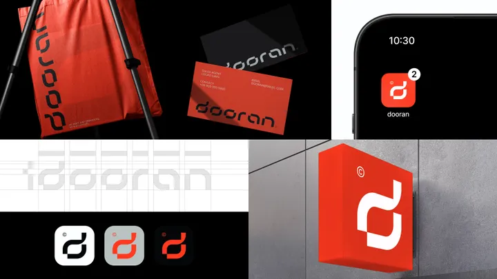 dooran custom logotype & visual identity