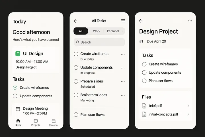 Tidy ui design 