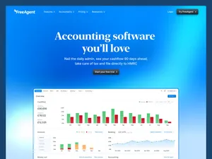 Saas landing page